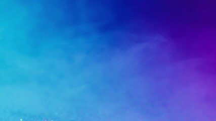 Wall Mural - Fluorescent fume. Sparkling vapor. Blur blue purple neon color paint in acrylic water sequins flying on abstract creative background.