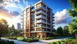 © Kicau - Modern apartment building at sunset