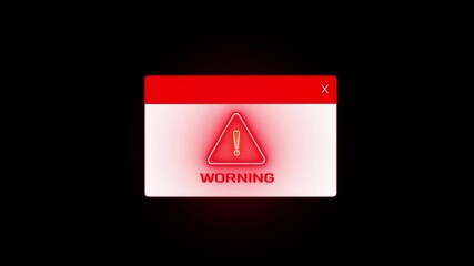 System Corrupted Graphic, Digital Glitch and Noise, Unauthorized Access Warning, Cyber Threat Animation