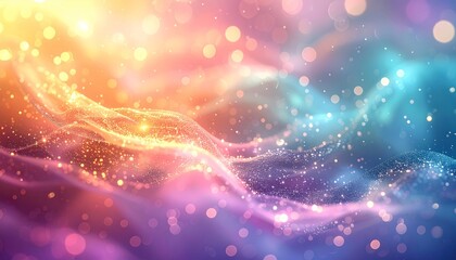 Wall Mural - Abstract background of flowing purple and pink waves with smooth texture