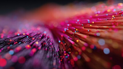 Wall Mural - Vivid Abstract Light Trails in Motion with Colorful Bokeh Effects