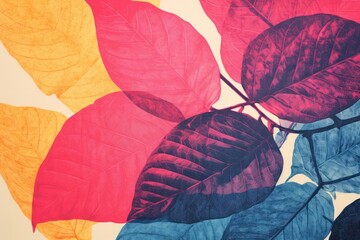 Canvas Print - plant petal leaf art.