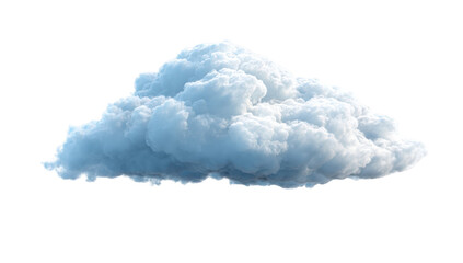 Single cumulus cloud against a black background