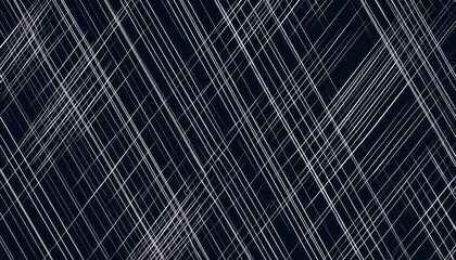 Wall Mural - abstract diagonal white lines on dark background creating dynamic motion effect for modern design, wallpaper, or commercial use