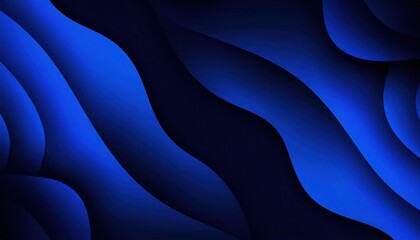 Wall Mural - flowing abstract blue curves, smooth gradient light design for digital backgrounds, elegant fluid lines, modern commercial backdrop, smooth flowing textures