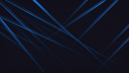 Wall Mural - abstract blue lines flowing across dark background creating dynamic light patterns for commercial us