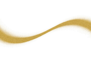 Wall Mural - Abstract gold and white glitter wave on a transparent background.  Perfect for elegant design. background removed