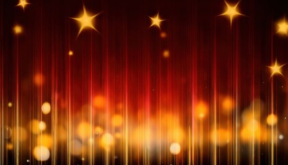 Wall Mural - vibrant glowing stars with dynamic fiery abstract background in warm hues for festive celebration and decorative designs