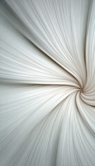 Canvas Print - elegant creamy white spiral texture background with soft light lines for modern creative designs