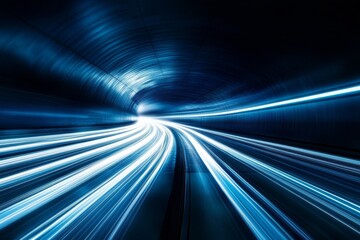 Canvas Print - High-Speed Technology and Data Transmission in a Futuristic Digital Network for the Virtual Future