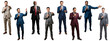 © AuroraCrafts - A diverse group of male speakers holding microphones.