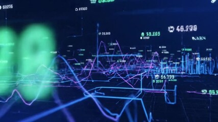 abstract background with binary code