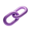 © MASUM.ME - Isolated purple chain links symbolizing connection security and digital networks