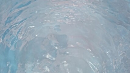 Wall Mural - super slow motion abstract shot of gently waving light blue water background at 1000fps.