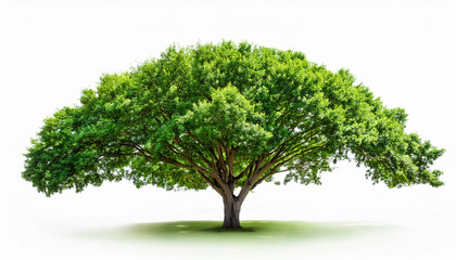 Green Tree Isolated On White Background