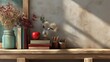 © Grzegorz - Classroom still life on wooden desk with notebook and supplies