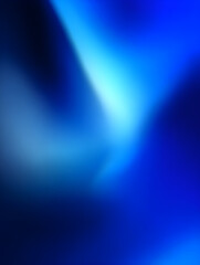 Wall Mural - Vertical dark blue blurred background with glowing wave shapes.
