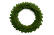© ninakosh - Decorative green wreath made from fresh evergreen branches for winter and holiday celebrations