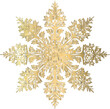 © Faried - Golden Ornate Snowflake Design Elegant Vector Illustration