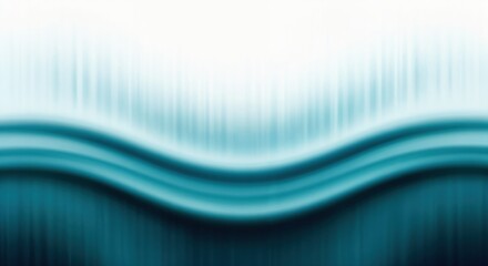 Canvas Print - abstract waves in shades of aqua: a fluid design with gradients appearing softly and harmoniously, r