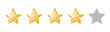 © Hanna - Customer experience or 5 star satisfaction rating. Line art. Vector icon for review apps and websites
