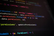 © Narong - Close-up of TypeScript code demonstrating filter function used for updating user permissions, showing frontend access logic, data state control, and secure coding techniques in web development.