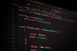 © Narong - Close-up of TypeScript code with breadcrumb navigation logic on a dark screen, representing frontend web development, UI routing, TypeScript interfaces, and clean code architecture in modern apps.