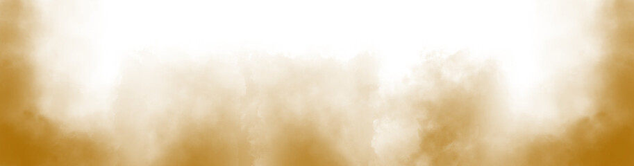 Wall Mural - Brown cloud particles isolated on transparent empty background. realistic smoke fog overlay. Realistic dry ice smoke clouds fog overlay template.