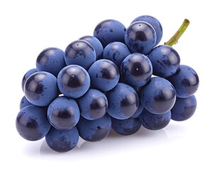 Close-up of a bunch of dark blue grapes