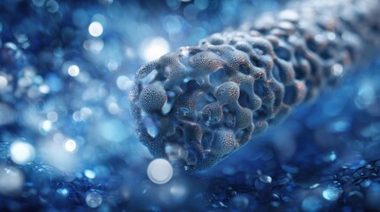blue nanostructure abstract design