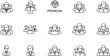 © massri - Premium set of people line icons.