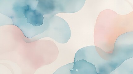 Abstract watercolor background featuring pastel colors and fluid organic shapes