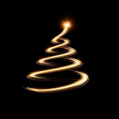Wall Mural - Simple flat Christmas tree light background christmas.