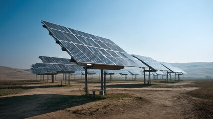 solar panels field energy clean
