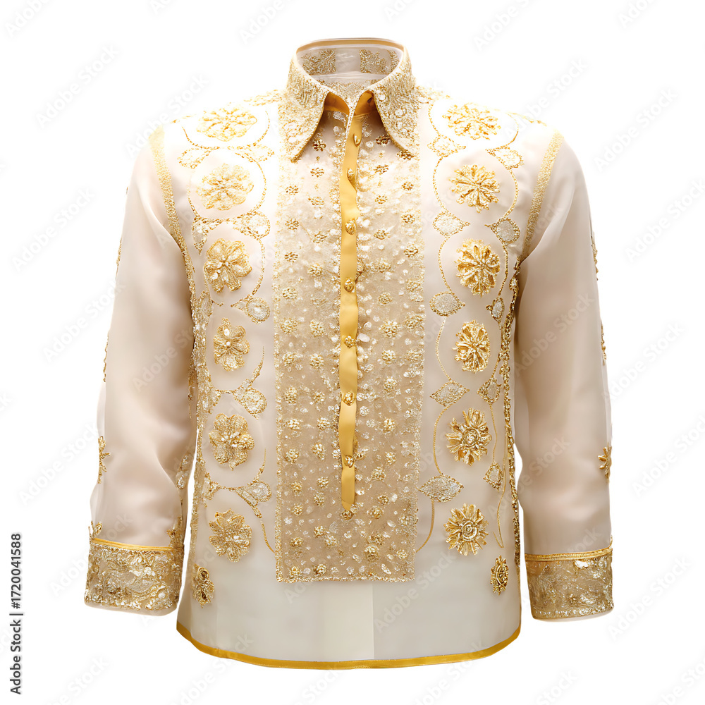 White Barong Tagalog with Gold Embroidery isolated on a transparent background filipino clothing 2 Stock Photo | Adobe Stock White Barong Tagalog with Gold Embroidery isolated on a transparent background filipino clothing 2 Stock Photo | Adobe Stock