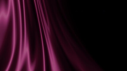 Wall Mural - luxurious blank red satin drapes copyspace Background