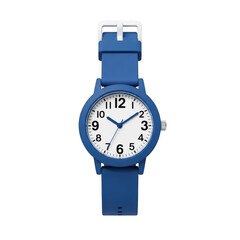 Blue wristwatch isolated on transparent background