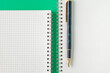 © amnarj2006 - Top view of Fountain pen on book note .