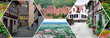 A collection of scenic views from Germany in a unique collage.