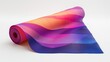 © Heorhi - Colorful yoga mat with a wave pattern designed for comfort and style during workouts and meditation sessions