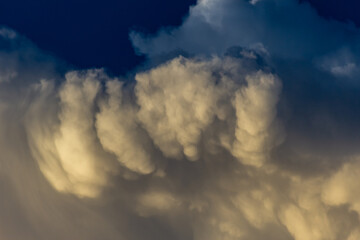 Wall Mural - Cloudscape, Colored Clouds at Sunset