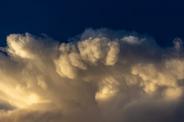 Wall Mural - Cloudscape, Colored Clouds at Sunset