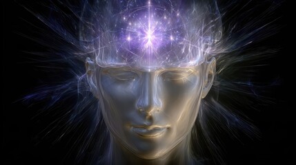 Wall Mural - Exploring the Concepts of Astral Travel and Expanded Consciousness Through Visual Representation