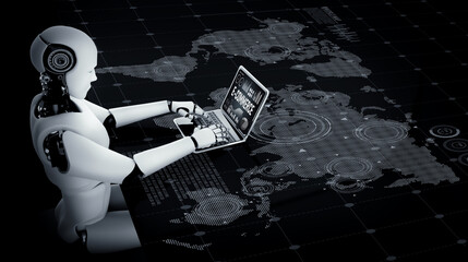 Wall Mural - E-commerce data software provide modish dashboard for sale analysis to the online retail business