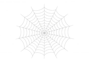 Wall Mural - Spiderweb vector illustration providing a spooky element for halloween and scary design on transparent background