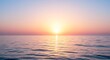 © Maria - Tramonto marino sole caldo illumina dolcemente acque calme. AI Generated