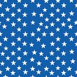 © Bantal - Repeating pattern of white stars on a deep blue background