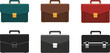 © Imran - Briefcase vector set business portfolio bag office illustration