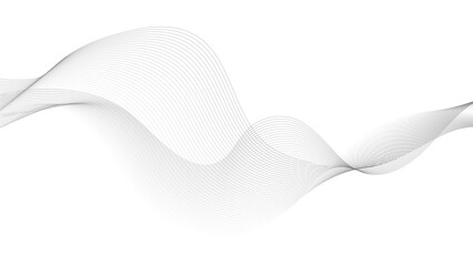 Wall Mural - abstract smooth wave on a white background. stock vector illustration. abstract vector background wi