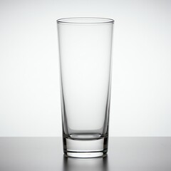 Empty glass with transparent background